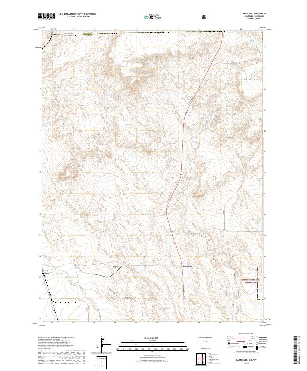 Carr East topographic map thumbnail