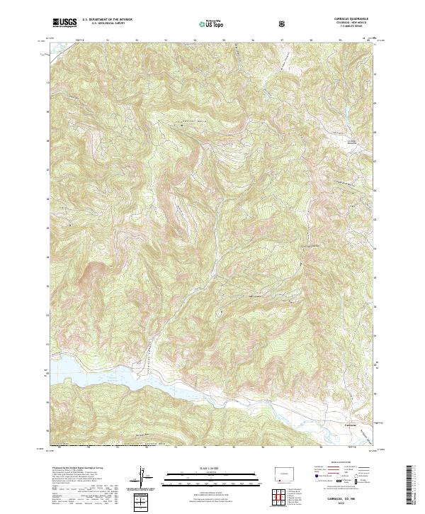 Carracas topographic map thumbnail