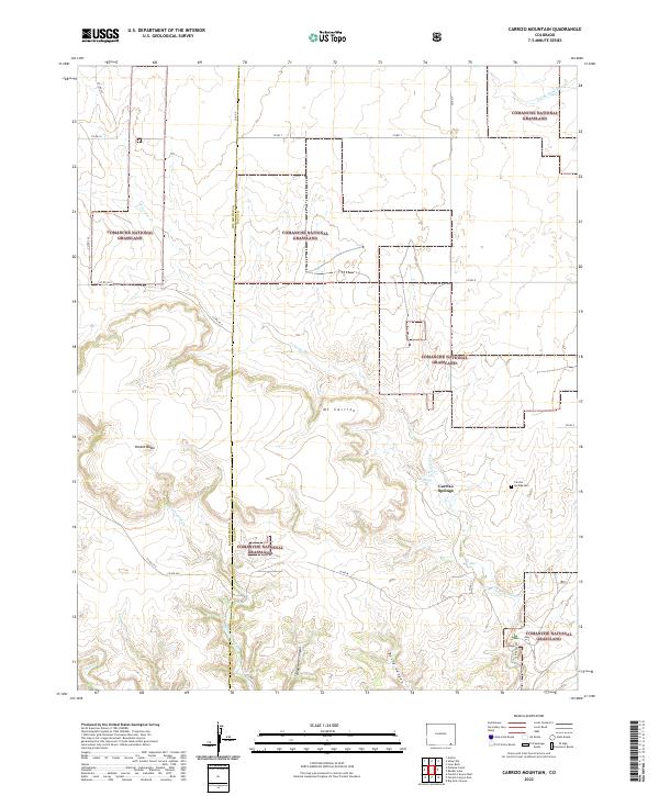 Carrizo Mountain topographic map thumbnail
