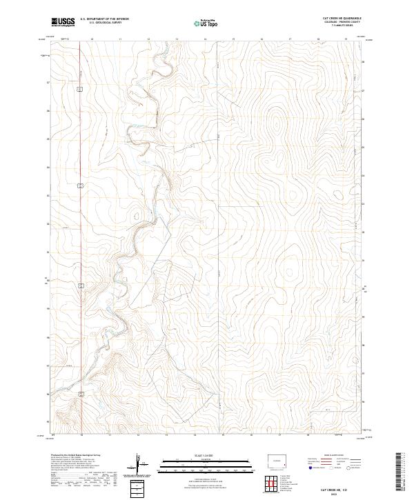 Cat Creek NE topographic map thumbnail