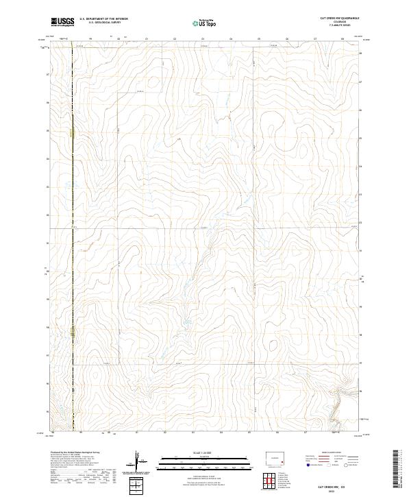 Cat Creek NW topographic map thumbnail