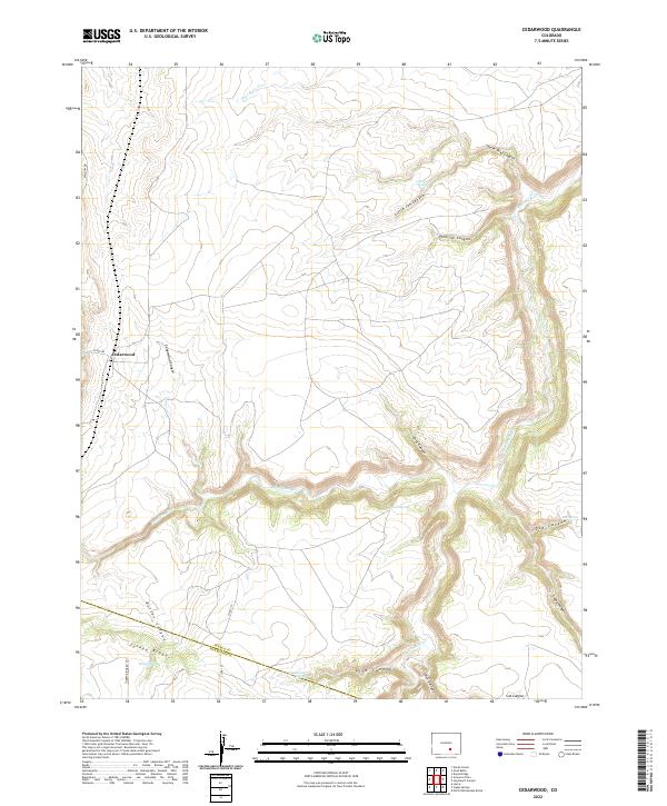 Cedarwood topographic map thumbnail