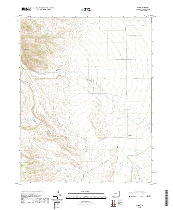 Centro topographic map thumbnail