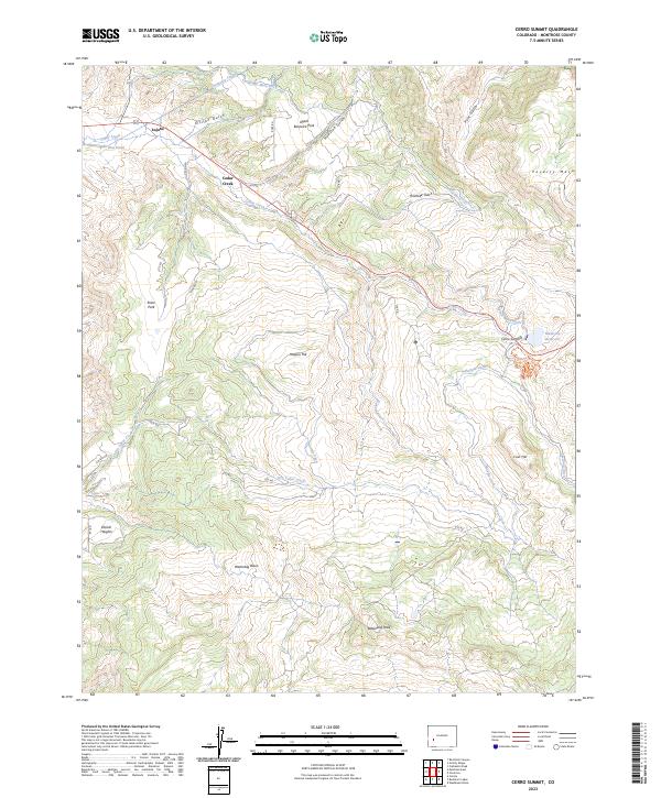 Cerro Summit topographic map thumbnail