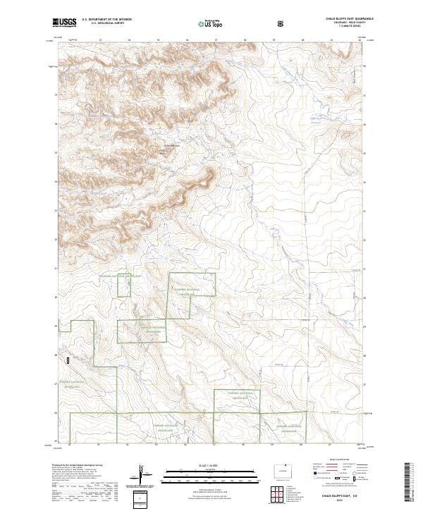 Chalk Bluffs East topographic map thumbnail