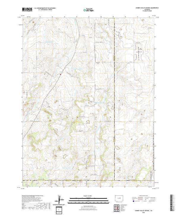 Cherry Valley School topographic map thumbnail