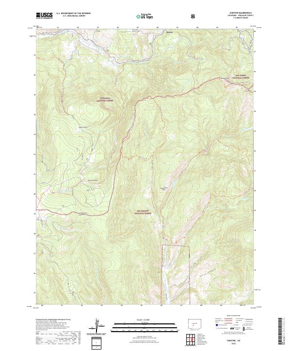 Chester topographic map thumbnail