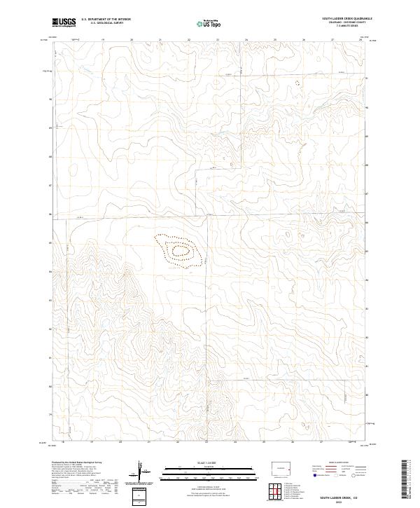 South Ladder Creek topographic map thumbnail