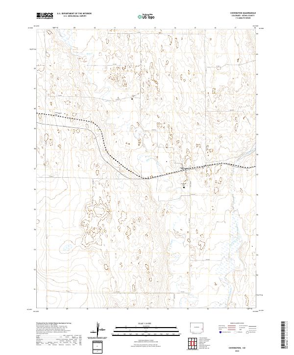 Chivington topographic map thumbnail