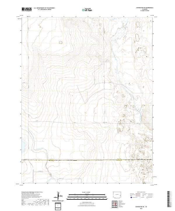 Chivington SE topographic map thumbnail