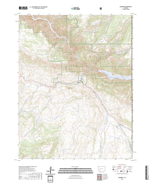 Cimarron topographic map thumbnail