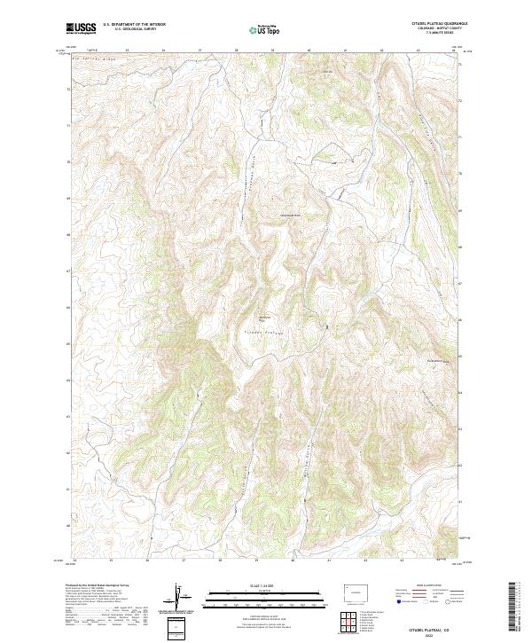 Citadel Plateau topographic map thumbnail