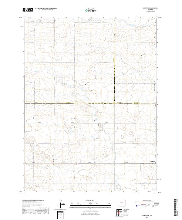 Clarkville topographic map thumbnail
