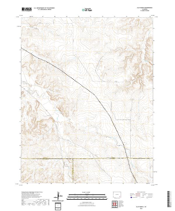 Clay Ranch topographic map thumbnail