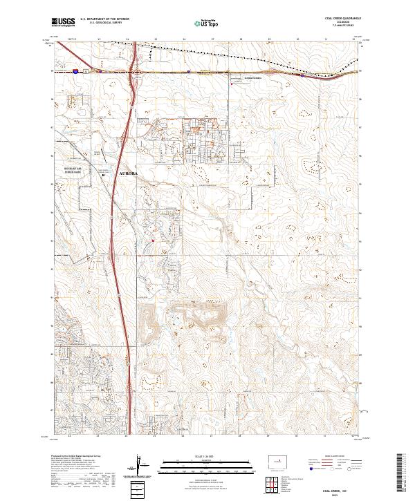 Coal Creek topographic map thumbnail