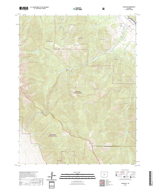 Coaldale topographic map thumbnail