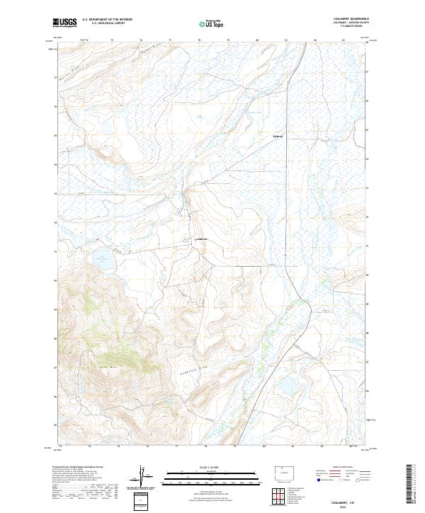 Coalmont topographic map thumbnail