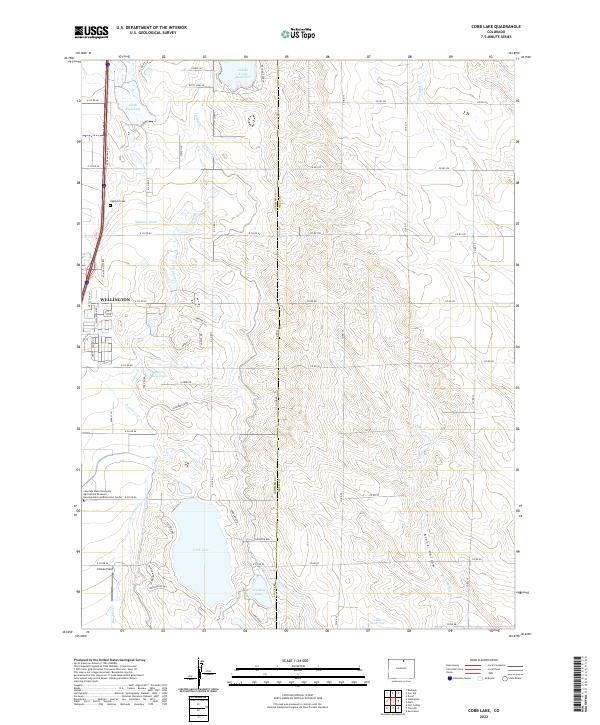 Cobb Lake topographic map thumbnail