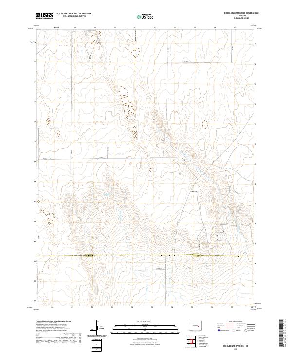 Cockleburr Springs topographic map thumbnail