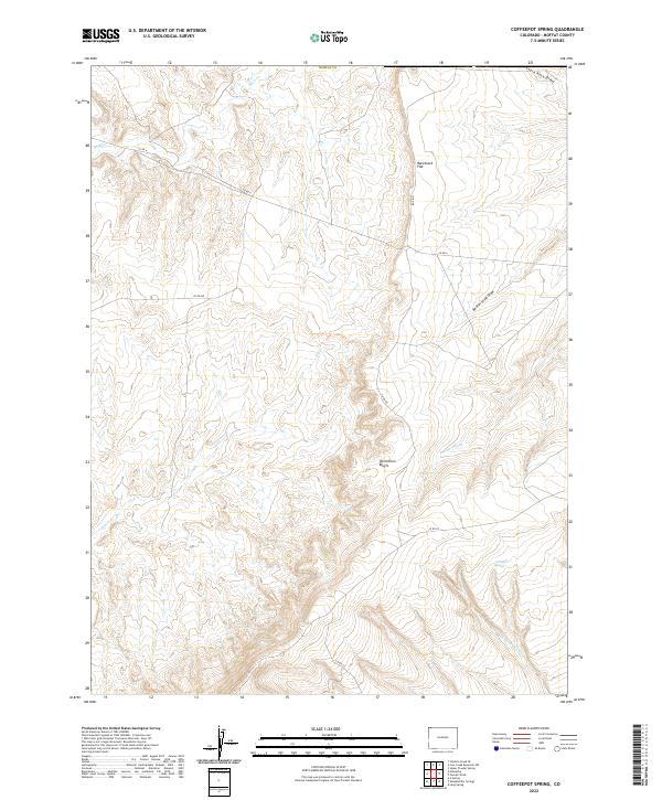 Coffeepot Spring topographic map thumbnail