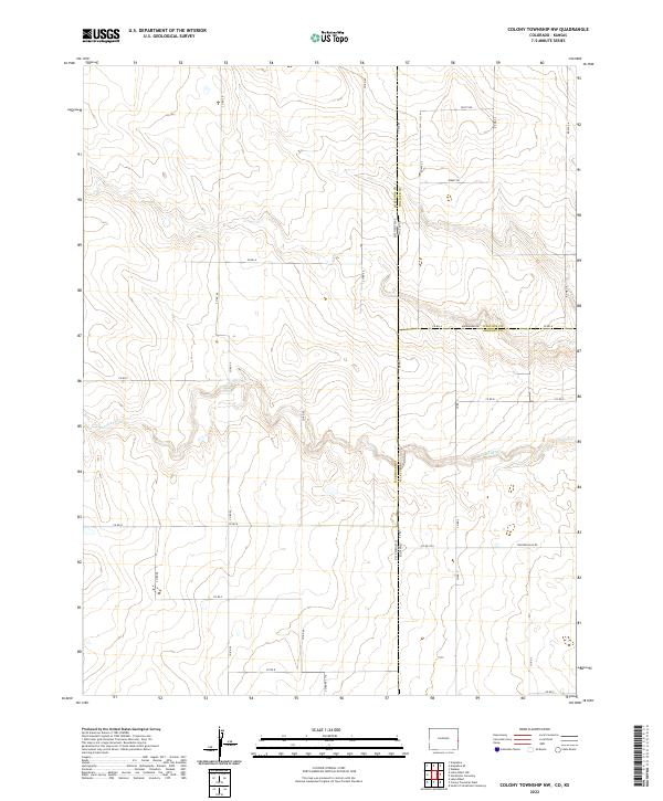 Colony Township NW topographic map thumbnail