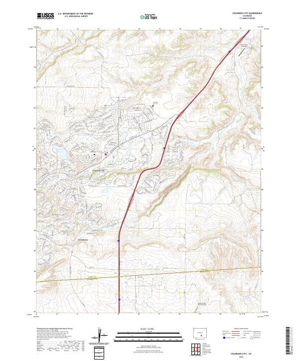 Colorado City topographic map thumbnail