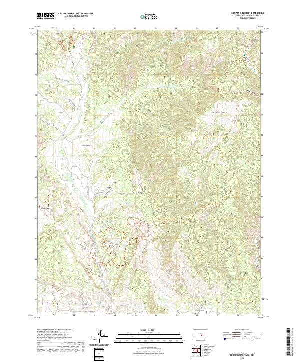 Cooper Mountain topographic map thumbnail
