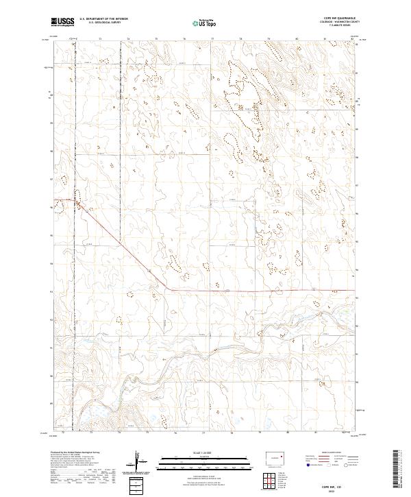 Cope NW topographic map thumbnail