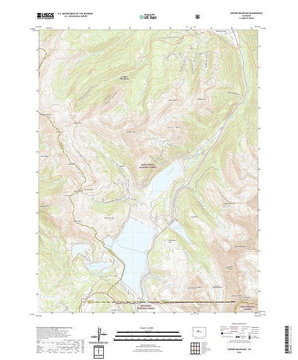 Copper Mountain topographic map thumbnail