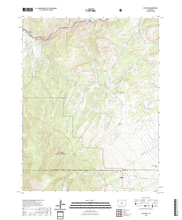Cotopaxi topographic map thumbnail