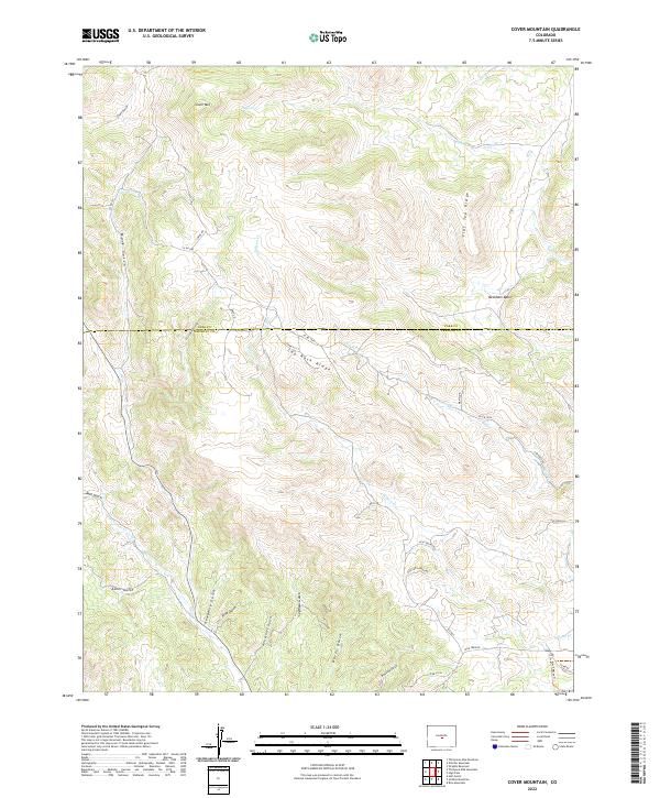 Cover Mountain topographic map thumbnail