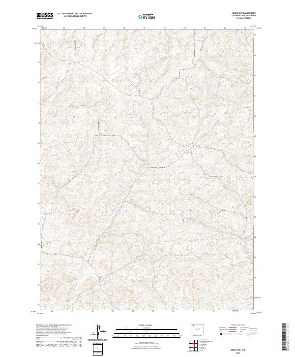 Craig NW topographic map thumbnail