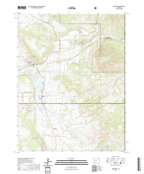 Crawford topographic map thumbnail