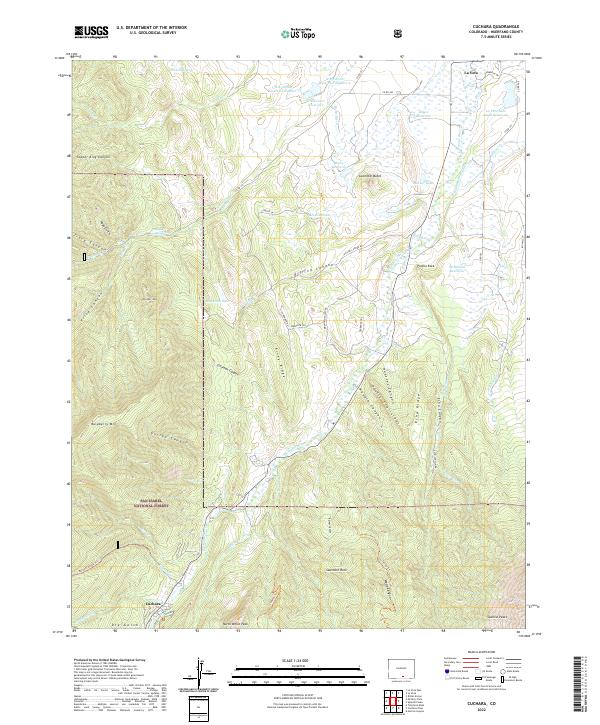 Cuchara topographic map thumbnail