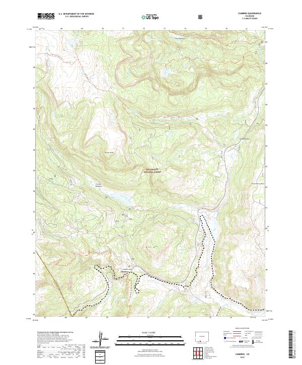 Cumbres topographic map thumbnail