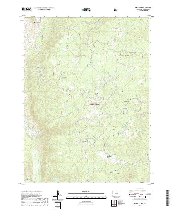 Deadman Park topographic map thumbnail