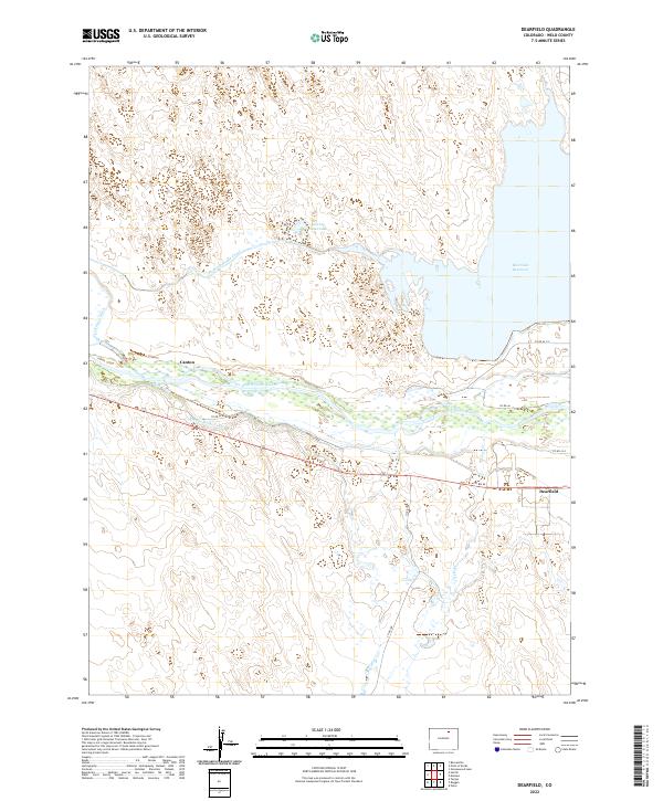 Dearfield topographic map thumbnail