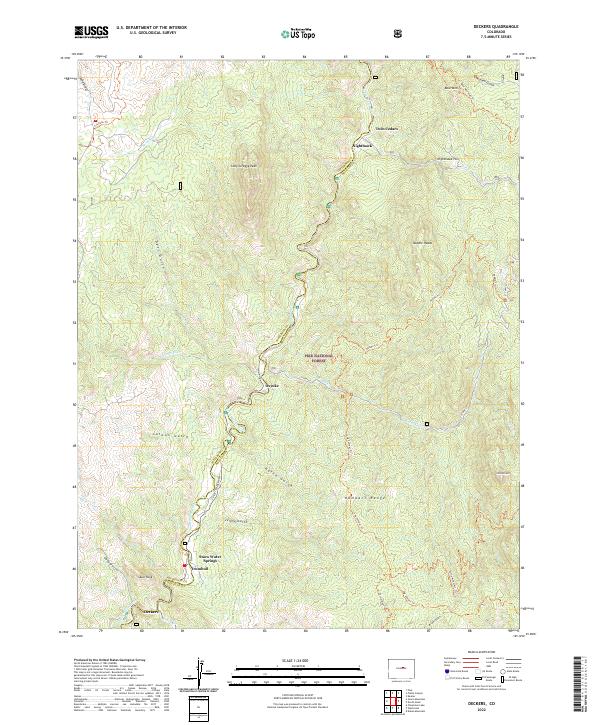 Deckers topographic map thumbnail