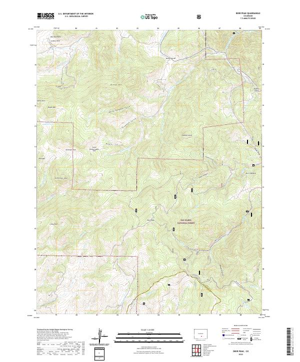 Deer Peak topographic map thumbnail