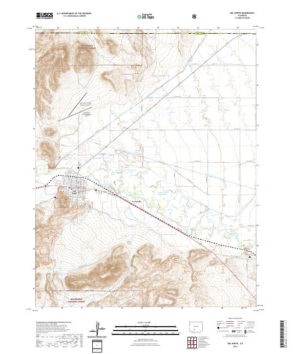 Del Norte topographic map thumbnail
