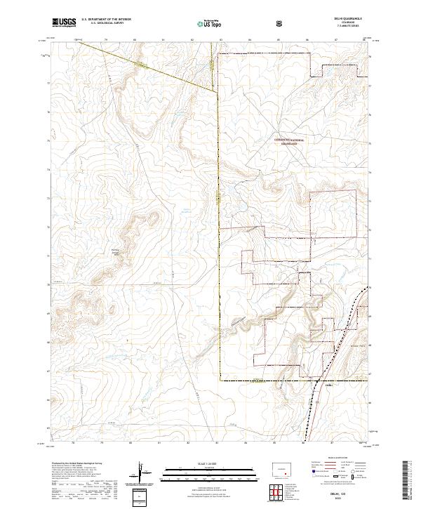 Delhi topographic map thumbnail