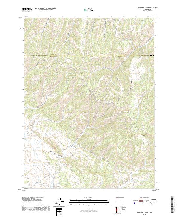 Devils Hole Gulch topographic map thumbnail