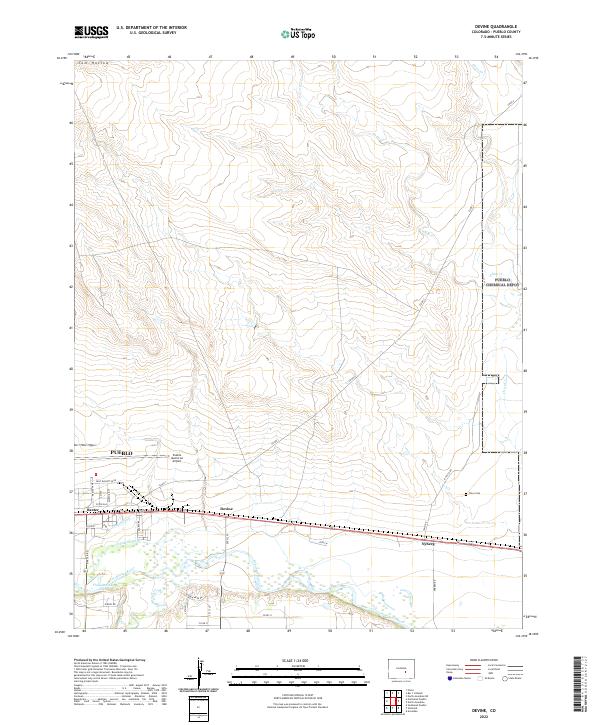 Devine topographic map thumbnail