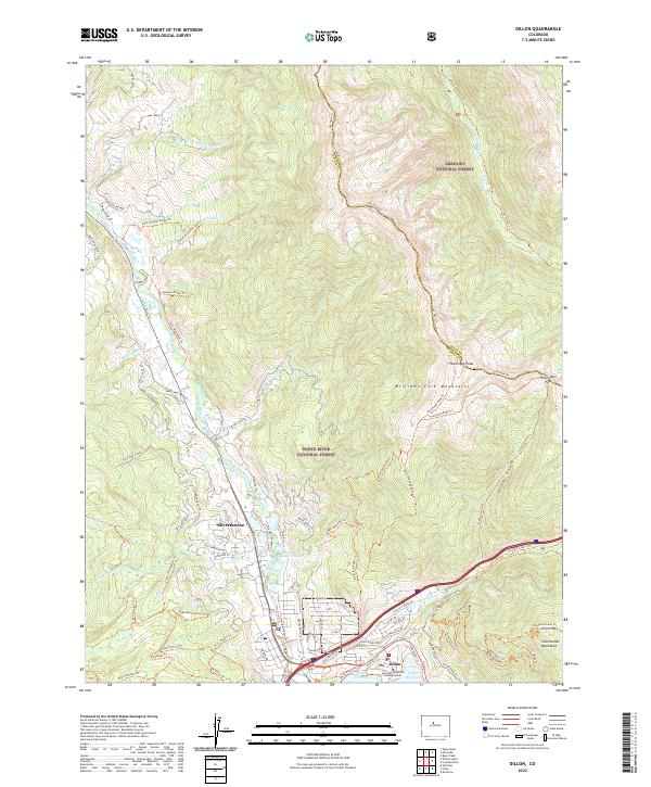Dillon topographic map thumbnail