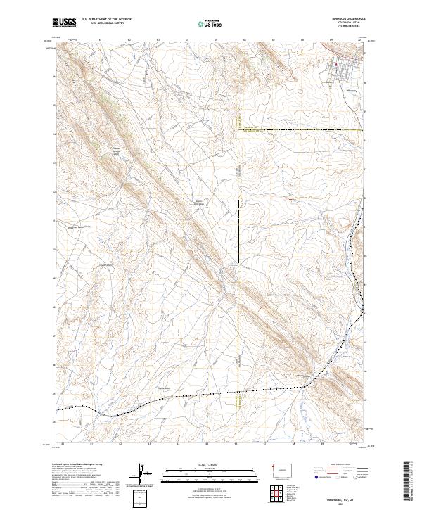 Dinosaur topographic map thumbnail