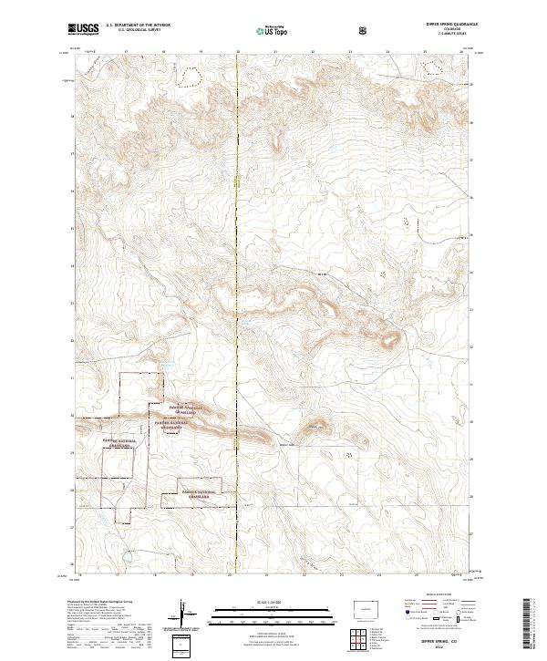 Dipper Spring topographic map thumbnail