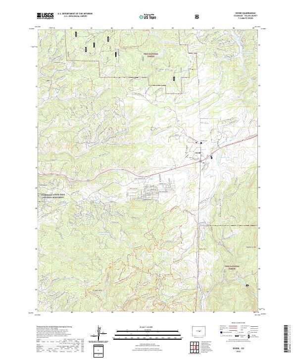 Divide topographic map thumbnail