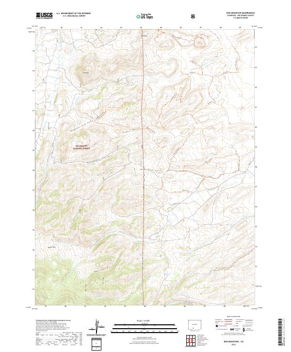 Dog Mountain topographic map thumbnail