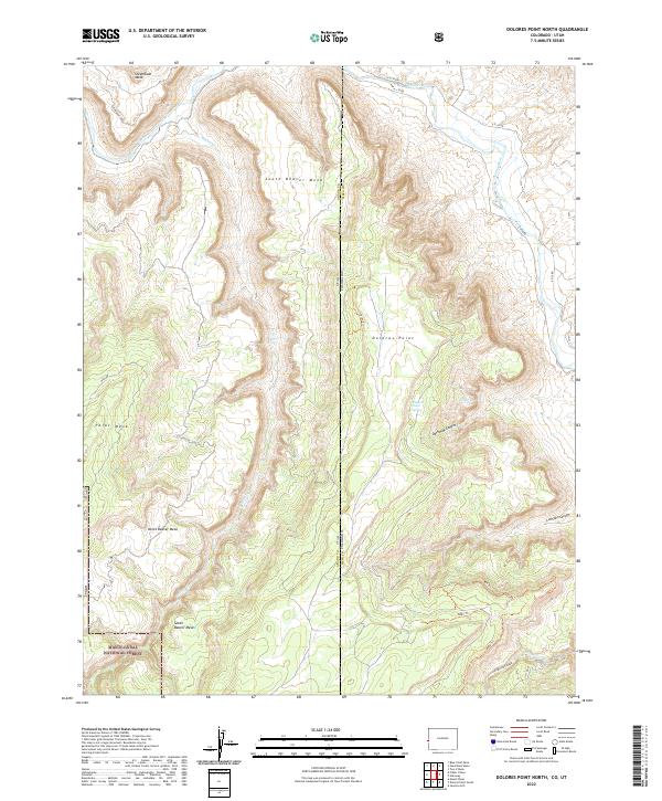 Dolores Point North topographic map thumbnail