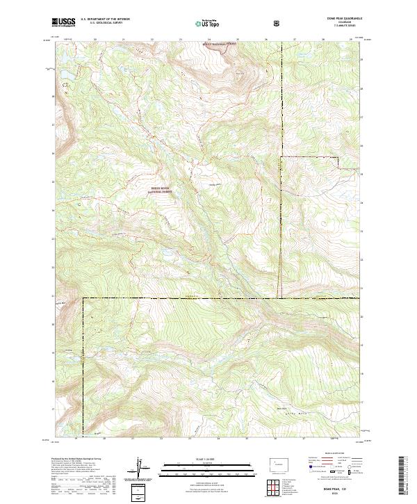 Dome Peak topographic map thumbnail